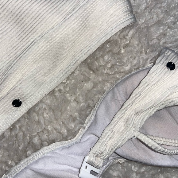 White Ribbed Bikini Set - Picture 3 of 5